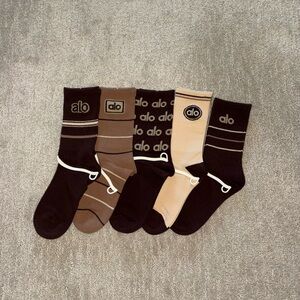 Alo Yoga Socks 5 Pack
